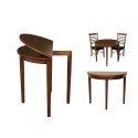 Hanover Half Moon Dining Table - Dark Oak