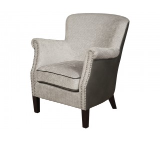 Harlow Fusion Armchair - Grey Chenille/Leather Air | furniture shop carlow, furniture carlow, furniture naas, furniture wexford, furniture ireland, furniture stores dublin