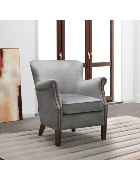 Harlow Armchair - Vintage Pewter Grey