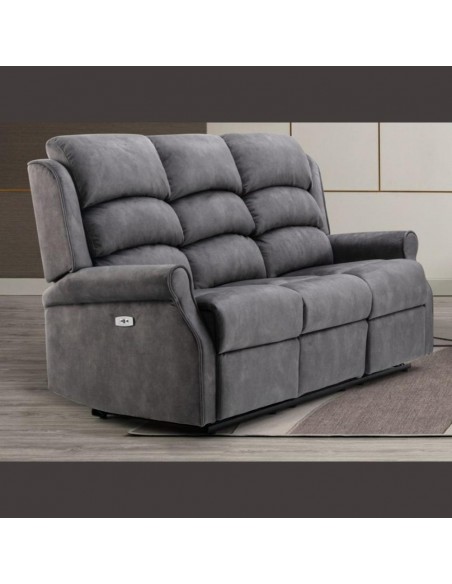 Penrith Electric 3 Seater Sofa - Grey