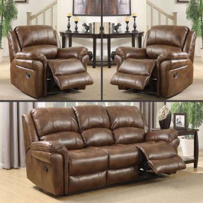 Farnham Manual 3+1+1 Sofa Set -Tan