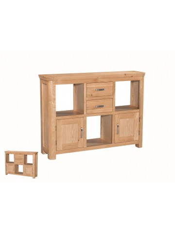 Treviso Low Display Unit - Oak