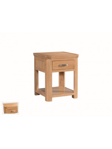 Treviso End Table with Drawer - Oak