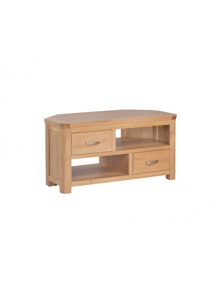 Treviso Corner TV Unit - Oak