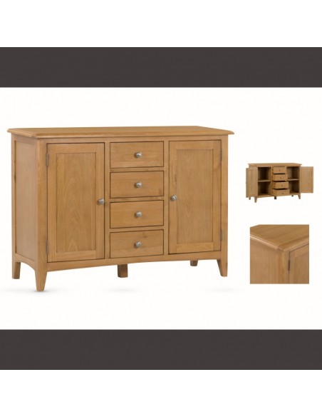 Kilkenny 4 Drawer Sideboard - Oak