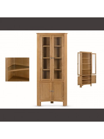 Kilkenny Corner Display Unit - Oak