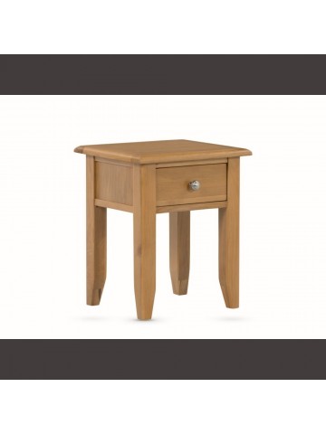 Oak deals lamp table