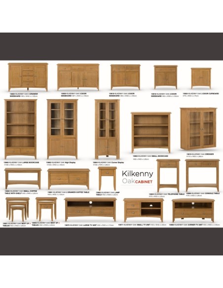 Kilkenny High Display Unit - Oak