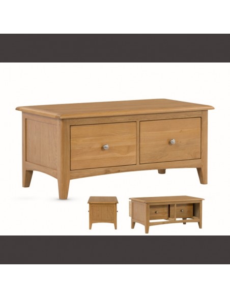 Kilkenny 2 Drawer Coffee Table - Oak