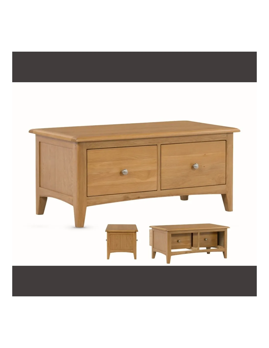 Kilkenny 2 Drawer Coffee Table Oak