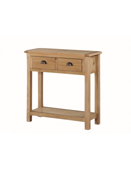 Kilmore Oak Hall Table/ 2 Drawer - Oak