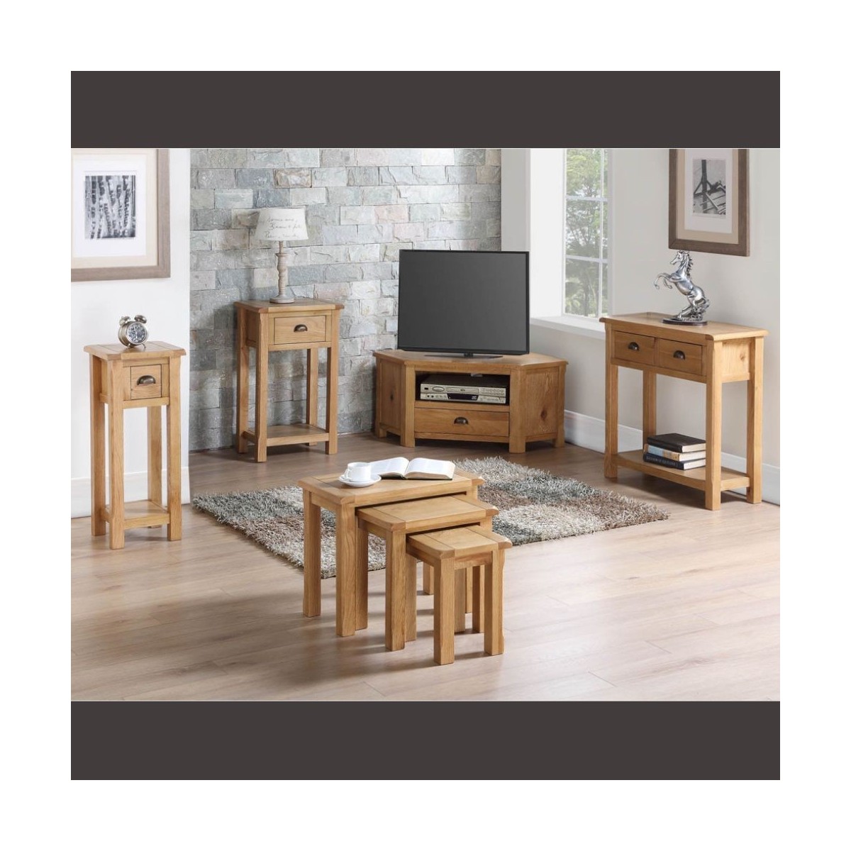 Kilmore Oak Telephone Stand - Oak