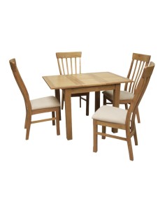 Kilmore 80cm Extending Dining Set - Oak