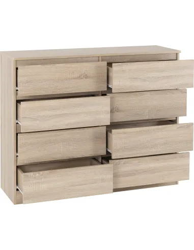 Malvern 8 Drawer Chest - Sonoma Oak Effect