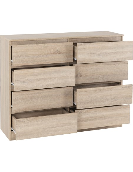 Malvern 8 Drawer Chest - Sonoma Oak Effect