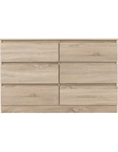 Malvern 6 Drawer Chest - Sonoma Oak Effect