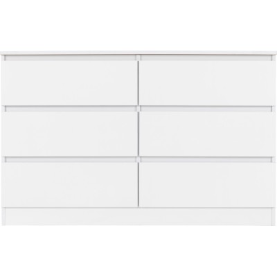 Malvern 6 Drawer Chest - White