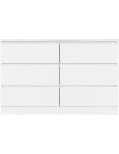 Malvern 6 Drawer Chest - White
