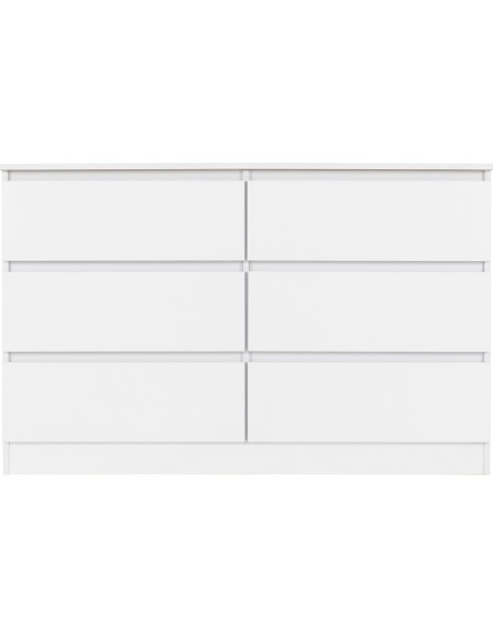 Malvern 6 Drawer Chest - White