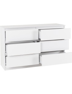 Malvern 6 Drawer Chest - White 2