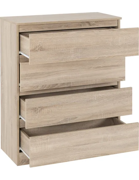 Malvern 4 Drawer Chest - Sonoma Oak Effect