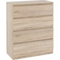 Malvern 4 Drawer Chest - Sonoma Oak Effect