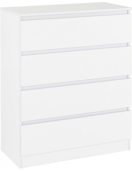 Malvern 4 Drawer Chest - White