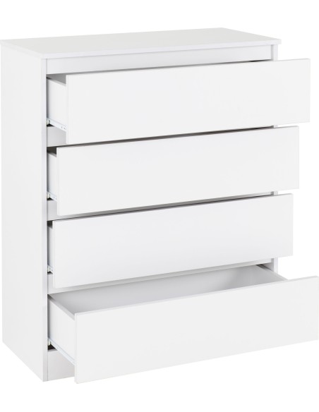 Malvern 4 Drawer Chest - White