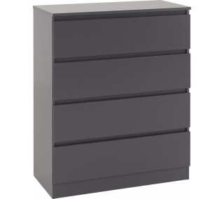 Malvern 4 Drawer Chest - Grey