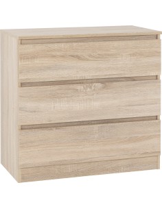 Malvern 3 Drawer Chest - Sonoma Oak Effect