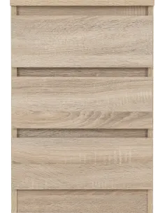 Malvern 3 Drawer Bedside Locker - Sonoma Oak Effect