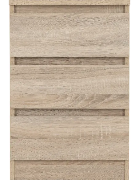 Malvern 3 Drawer Bedside Locker - Sonoma Oak Effect