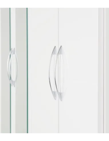 Nevada 4 Door 2 Drawer Wardrobe Bedroom Set - White Gloss
