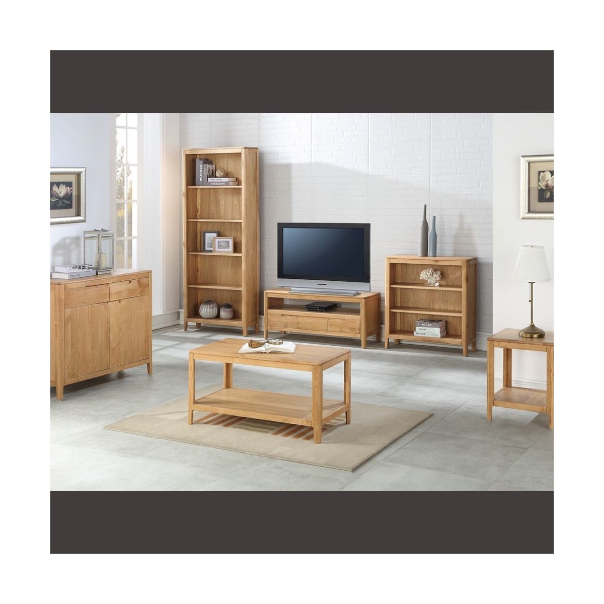 Dunmore End Table - Oak