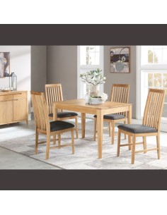 Dunmore Dining Table Set - Oak