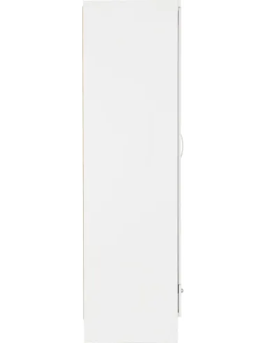 Nevada 2 Door 1 Drawer Wardrobe Bedroom Set - White Gloss