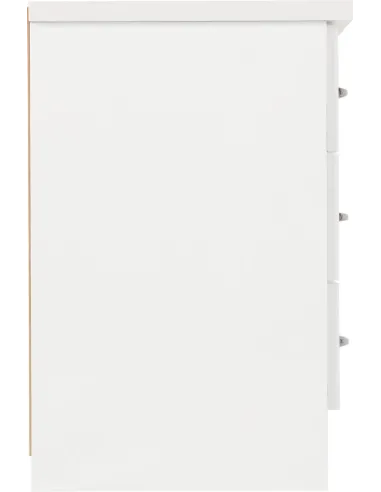 Nevada 2 Door 1 Drawer Wardrobe Bedroom Set - White Gloss