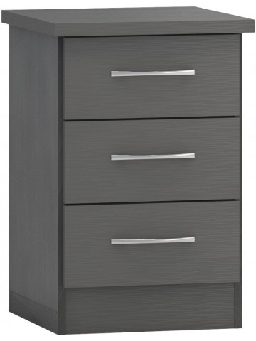 Nevada 3 Drawer Bedside...