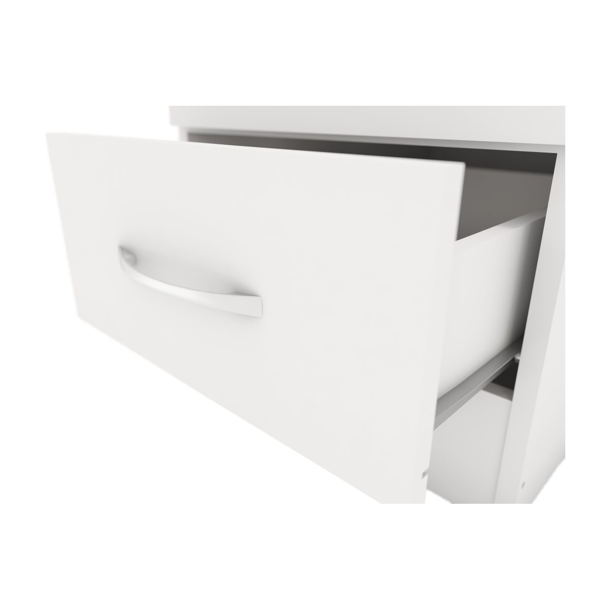 Nevada 1 Door 1 Drawer Wardrobe - White Gloss