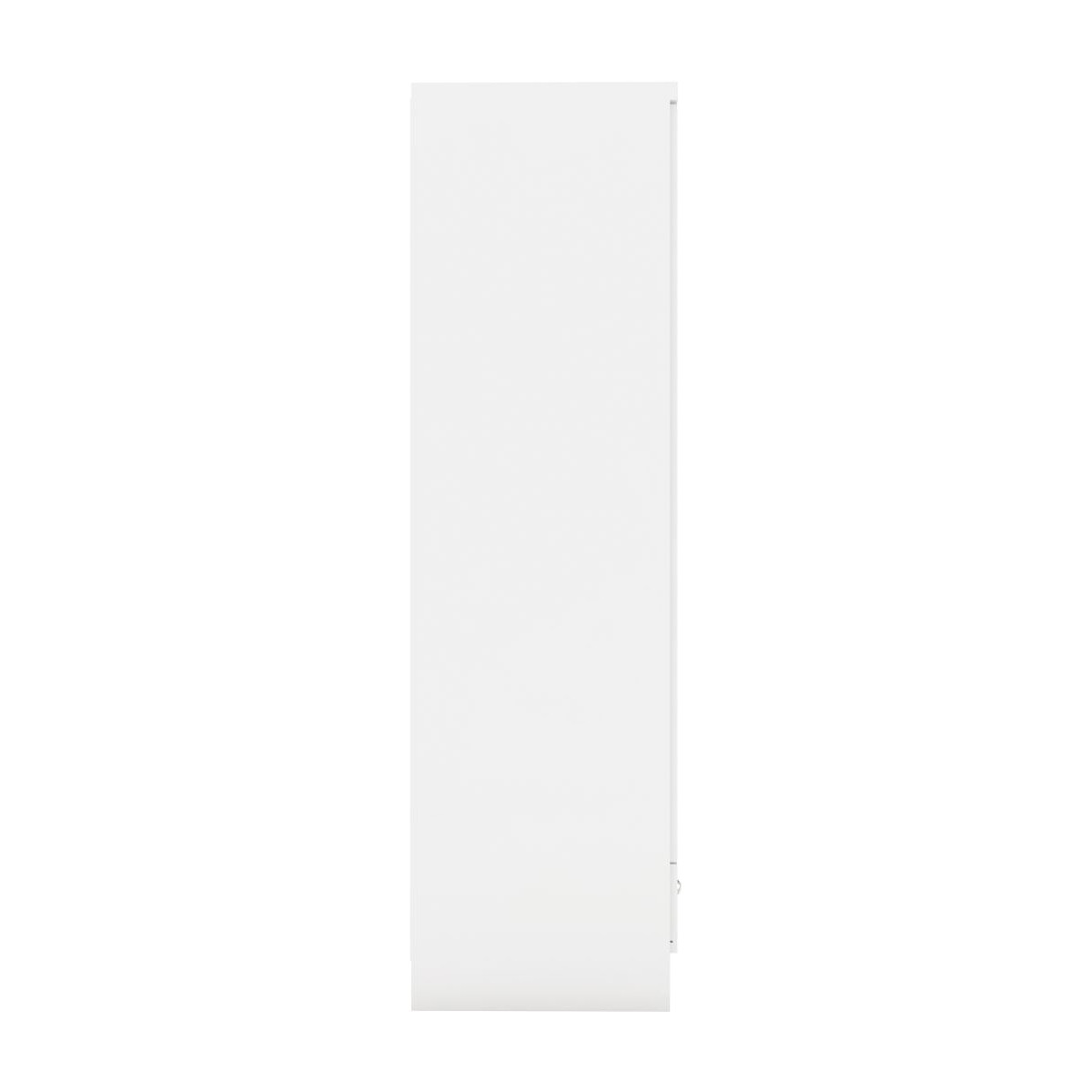 Nevada 1 Door 1 Drawer Wardrobe - White Gloss