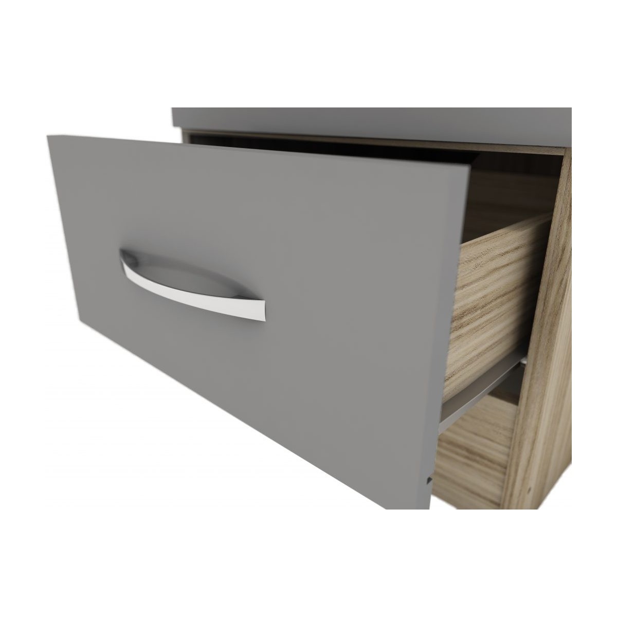 Nevada 1 Door 1 Drawer Wardrobe - Grey...