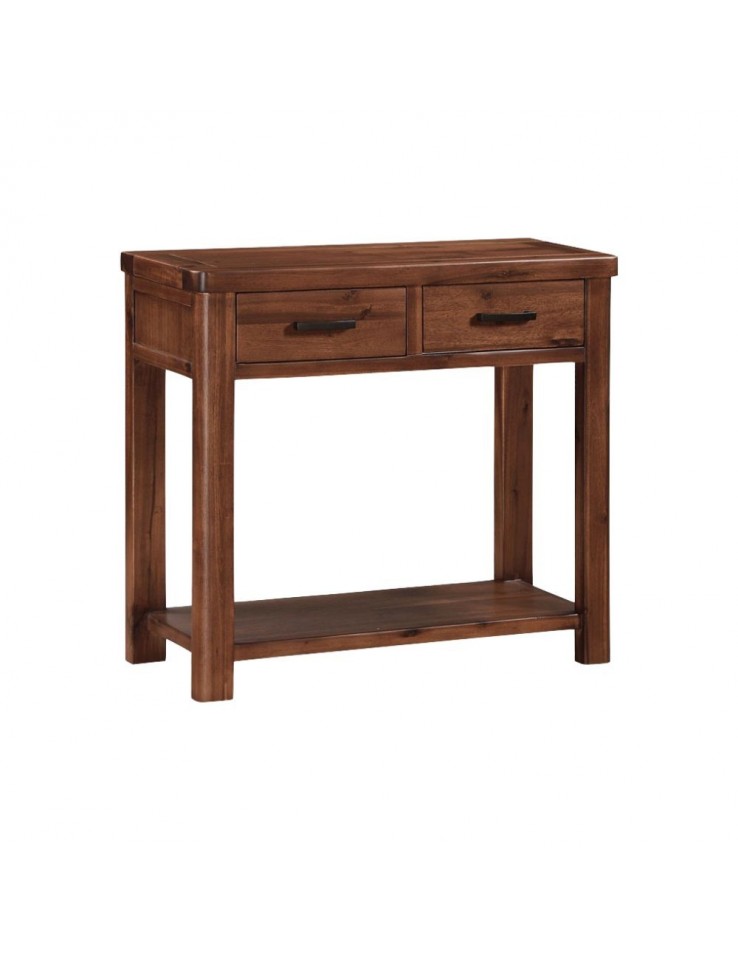 large dark wood console table