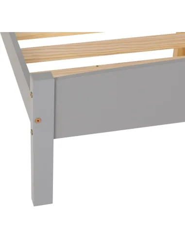 Amber 4FT6 Bed - Grey Slate