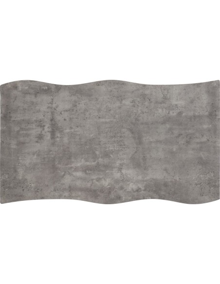 Quebec Wave Edge Dining Table - Concrete Effect