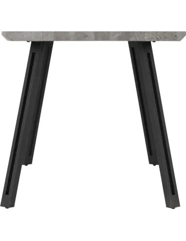 Quebec Wave Edge Dining Table - Concrete Effect