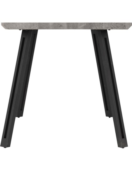 Quebec Wave Edge Dining Table - Concrete Effect