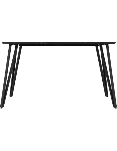 Marlow Dining Table - Black  Marble Effect