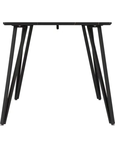 Marlow Dining Table - Black  Marble Effect