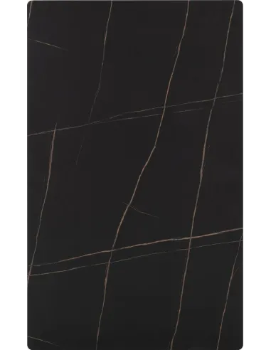 Marlow Dining Set (x4 Chairs) - Black Marble/Grey Velvet