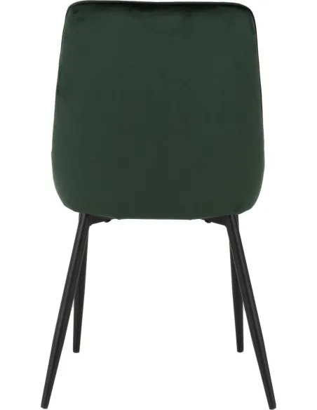 Athens Dining Set with 4 Avery Chairs  - Medium Oak/Emerald Green